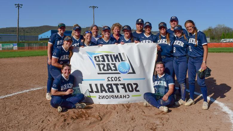 The Penn State Berks Softball Team wins United East Title